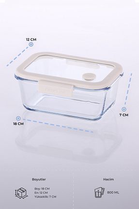 ظرف نگهداری بژ شیشه NEOFLAM - کد 871315158