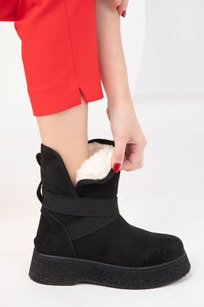 بوت / نیم بوت مشکی زنانه چرم مصنوعی SOHO - کد 766484852