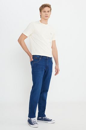 شلوار جین نارنجی مردانه پاچه تنگ Wrangler - کد 665688577