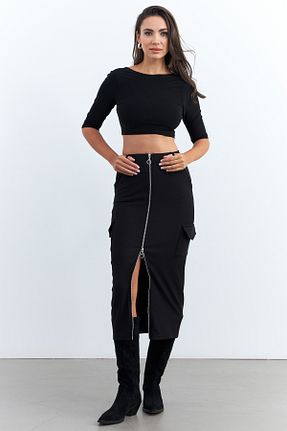 دامن مشکی زنانه پلی استر Cool & Sexy - کد 871168532