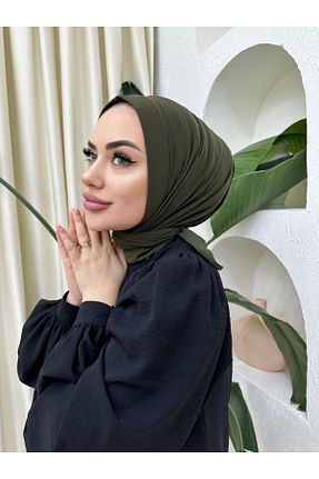 شال خاکی زنانه پلی استر Moda Sevda - کد 869872167