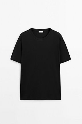 تیشرت مشکی مردانه رگولار Massimo Dutti - کد 869823122