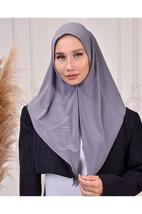 شال طوسی زنانه پلی استر Moda Sevda - کد 869820498