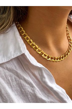 گردنبند جواهر طلائی زنانه فلزی GLIMMERY - کد 862184040