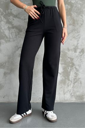 شلوار مشکی زنانه پنبه - پلی استر - الاستین macharel jeans - کد 857606198