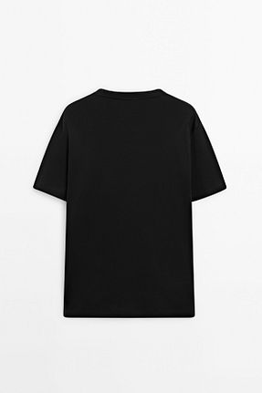 تیشرت مشکی مردانه رگولار Massimo Dutti - کد 869823122