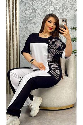 ست گرمکن سایز بزرگ مشکی زنانه سایز بزرگ Kokostrendi - کد 747806495