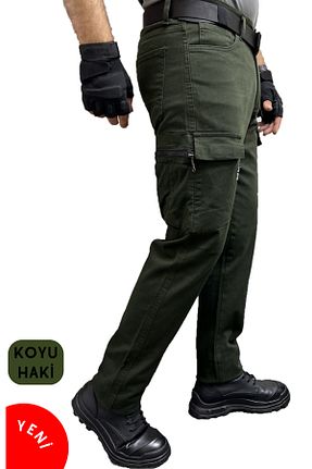 شلوار خاکی مردانه Keten Görünümlü Polviton - کد 866722165