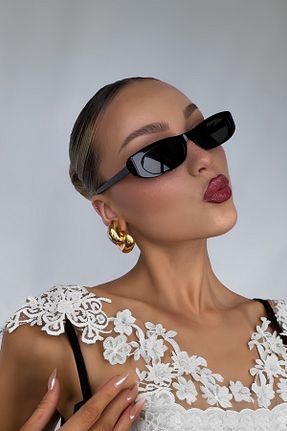 عینک آفتابی مشکی زنانه UV400 Della Pianto - کد 101281775