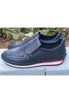 کفش کژوال سرمه ای مردانه چرم خالص BAGSSHOES - کد 869838665
