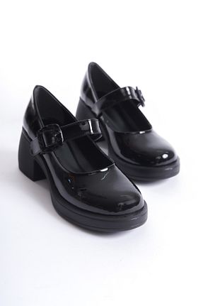 کفش لوفر مشکی زنانه چرم مصنوعی Shoesers - کد 870302020