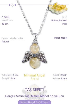گردنبند جواهر زرد زنانه فلزی TAŞ SEPETİ - کد 747445000