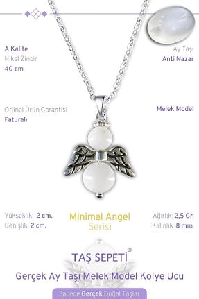 گردنبند جواهر سفید زنانه فلزی TAŞ SEPETİ - کد 747444681
