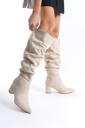 چکمه بژ زنانه جیر Shoesers - کد 869838684