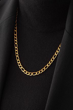 گردنبند استیل ( فولاد ) طلائی زنانه استیل ضد زنگ ByFlorya Jewelry - کد 806010039
