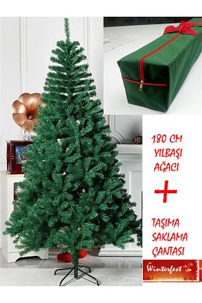 درخت کریسمس قرمز 180 سانتی متر Winterfest - کد 382131105