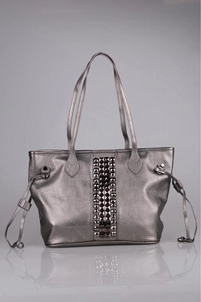 کیف دوشی طوسی زنانه چرم خالص KRISTE BELL - کد 869847969