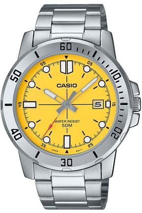ساعت مچی زرد مردانه 36-40 میلی متر Casio - کد 851705068