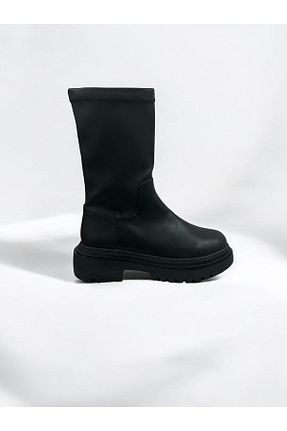 بوت / نیم بوت مشکی زنانه چرم مصنوعی iskarpino - کد 869870718
