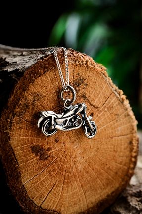 گردنبند نقره مشکی مردانه 925 عیار Ebrar Silver - کد 869869626
