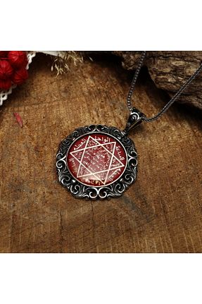 گردنبند نقره زرشکی زنانه 925 عیار Sima Silver - کد 150512973