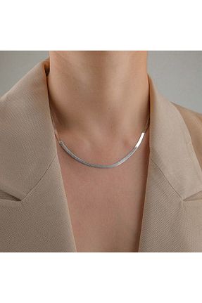 گردنبند جواهر زنانه روکش نقره ErNa Aksesuar - کد 869889382