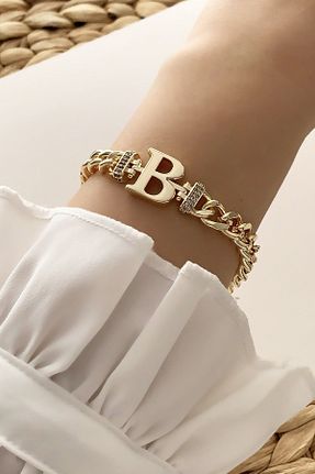 دستبند استیل (فولاد) طلائی زنانه استیل (فولاد) Çlk Accessories - کد 123299937