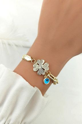 دستبند استیل (فولاد) طلائی زنانه استیل (فولاد) Çlk Accessories - کد 323506666