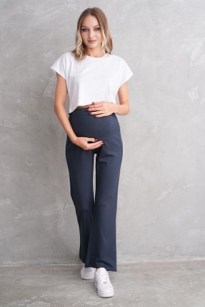 شلوار گرمکن بارداری طوسی زنانه پنبه ای Miss Dünya Lissa - کد 869894025