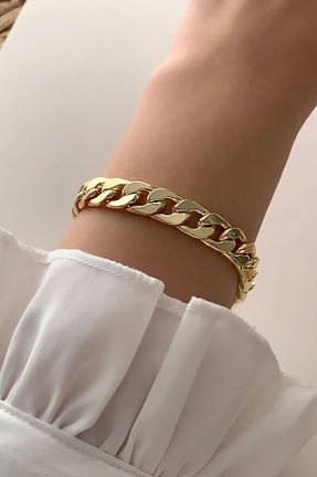 دستبند استیل (فولاد) طلائی زنانه استیل (فولاد) Çlk Accessories - کد 236743985