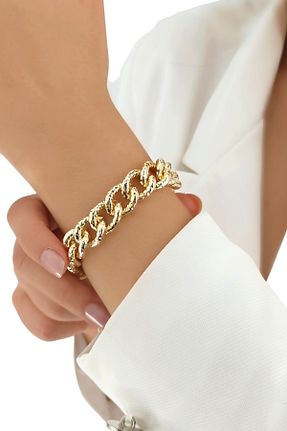 دستبند استیل (فولاد) طلائی زنانه استیل (فولاد) Çlk Accessories - کد 776138912