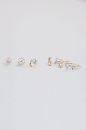 گوشواره نقره زرد زنانه 925 عیار So Chic - کد 869917856