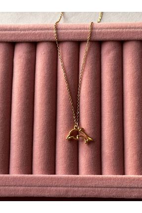 گردنبند استیل ( فولاد ) طلائی زنانه استیل (فولاد) MİOSAPRİVE - کد 869920906
