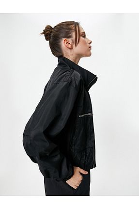 کاپشن مشکی زنانه رگولار Koton - کد 797081844