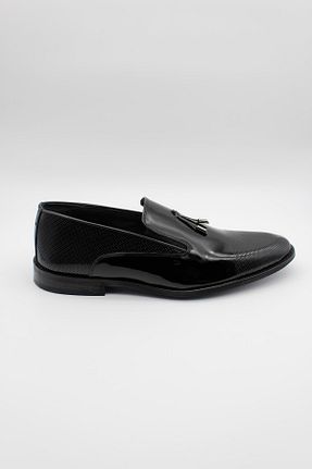کفش کژوال مشکی مردانه چرم لاکی İmza - کد 775763420