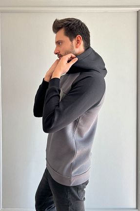 سوئیشرت مشکی مردانه ساده ModaPlaza - کد 869922611