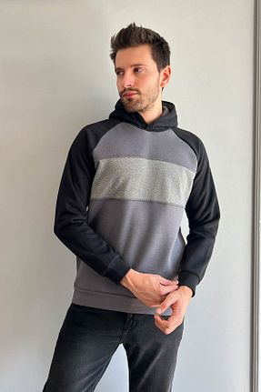 سوئیشرت مشکی مردانه ساده ModaPlaza - کد 869922611
