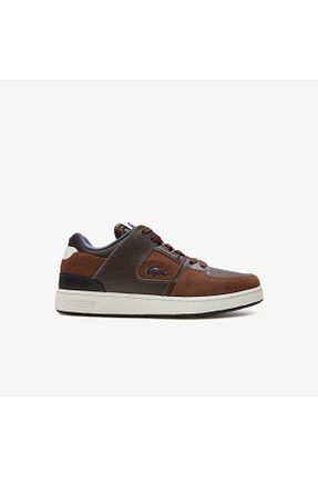 کفش اسنیکر قهوه ای مردانه بند دار Lacoste - کد 784756844