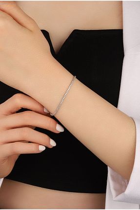 دستبند نقره سفید زنانه 925 عیار Ricco Jewellery - کد 869948787