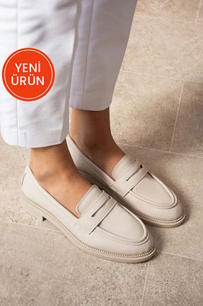 کفش لوفر بژ زنانه پلی اورتان Pazzyonez - کد 869361791