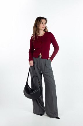 شلوار طوسی زنانه بافتنی BarB - کد 869953119