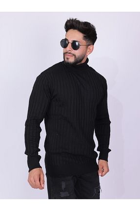 پلیور مشکی مردانه ساده Munza - کد 869952986