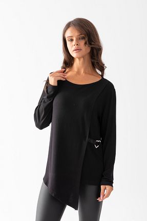 بلوز مشکی زنانه ساده EtkiModa - کد 869965488