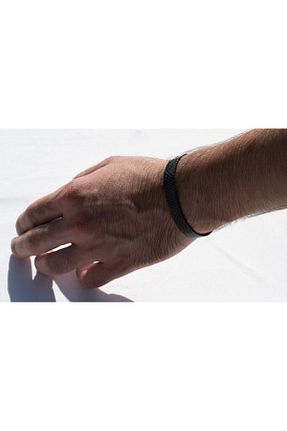 دستبند استیل (فولاد) مشکی مردانه استیل (فولاد) Home - کد 869959162