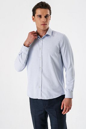 پیراهن سرمه ای مردانه اسلیم فیت İmza - کد 805360486