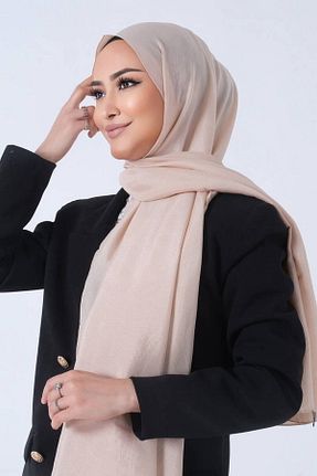 شال بژ زنانه پنبه پلی استر haremscarfs - کد 870769118