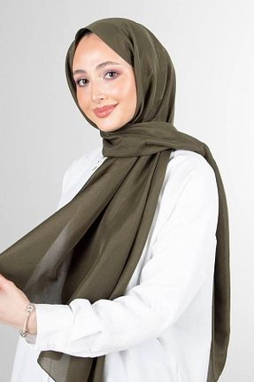 شال خاکی زنانه پنبه پلی استر haremscarfs - کد 869989940