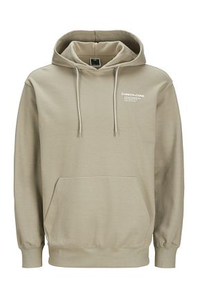 سوئیشرت بژ مردانه ساده Jack & Jones - کد 869996903