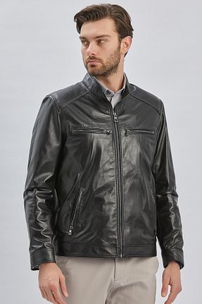 کاپشن مشکی مردانه اسلیم فیت İmza - کد 827230743