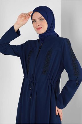 شال سرمه ای زنانه پلی استر Alvina - کد 870008636